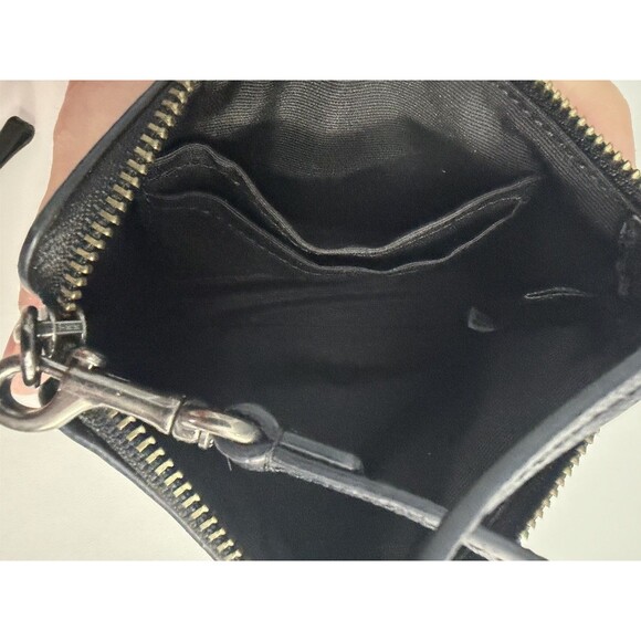 Coach Black Floral Wristlet Zip Close wallet Excellent Condition - Picture 7 of 8